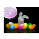 download Happy Easter clipart image with 0 hue color
