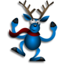 download Dancing Reindeer 3 clipart image with 0 hue color