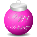 download Happy Holidays Ornament clipart image with 315 hue color