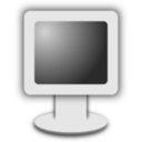 Computer Screen Icon Grayscale