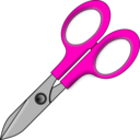 download Scissors clipart image with 315 hue color