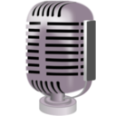 download Old Style Microphone clipart image with 90 hue color