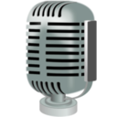 download Old Style Microphone clipart image with 315 hue color