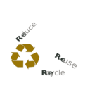 download Reduce Re Use Recycle clipart image with 315 hue color