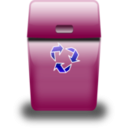 download Blue Trash Can clipart image with 135 hue color