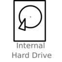 download Hard Drive Labelled clipart image with 135 hue color