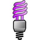 download Energy Saver Lightbulb On clipart image with 225 hue color