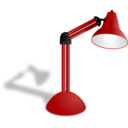 download Photorealistic Red Lamp clipart image with 0 hue color