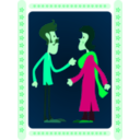 download Indian Couple clipart image with 135 hue color