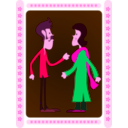 download Indian Couple clipart image with 315 hue color