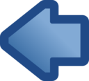 Icon Arrow Left Blue