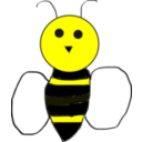 download Bumble Bee clipart image with 0 hue color