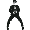 download Elvis clipart image with 225 hue color