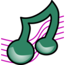 download Musical Symbol Bold clipart image with 315 hue color