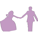 download Just Married clipart image with 0 hue color