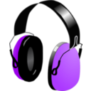 download Headphones clipart image with 225 hue color