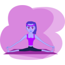 download Fitness Girl clipart image with 225 hue color