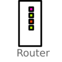 download Router Labelled clipart image with 315 hue color