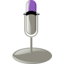 download Old Microphone Cleanup Style clipart image with 225 hue color