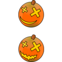 download Halloween Pumpkins clipart image with 0 hue color