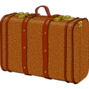 download Suitcase With Stains clipart image with 0 hue color