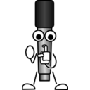 download Mike The Mic Going Shhh clipart image with 0 hue color