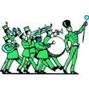 download Marching Band clipart image with 135 hue color