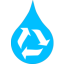 download Recycle Water Blue clipart image with 315 hue color