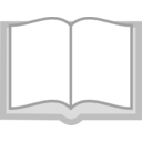 download Open Book Grayscale clipart image with 0 hue color