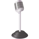 download Old Microphone clipart image with 225 hue color