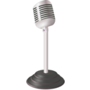 download Old Microphone clipart image with 270 hue color