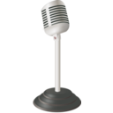 download Old Microphone clipart image with 315 hue color