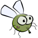 download Cartoon Fly clipart image with 225 hue color