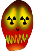 Skull And Nuclear Warning