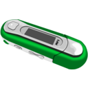download A Red Old Style Mp3 Player clipart image with 135 hue color