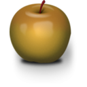 download Photorealistic Green Apple clipart image with 315 hue color