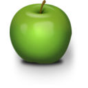 download Photorealistic Green Apple clipart image with 0 hue color
