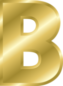 Effect Letters Alphabet Gold