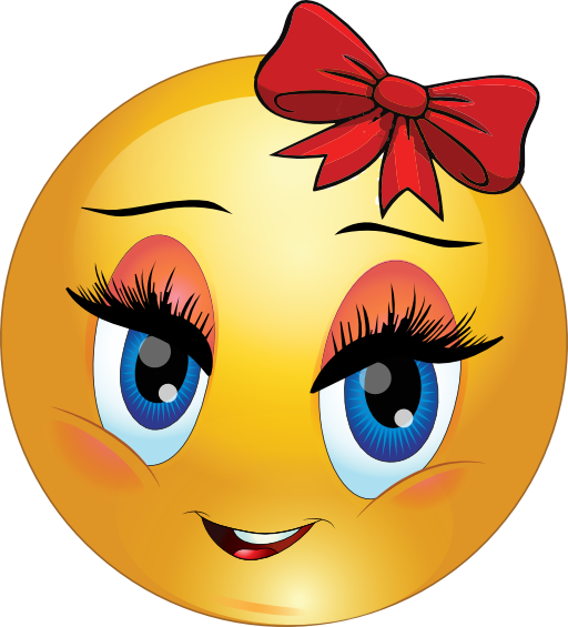 Cute Girl Smiley Emoticon