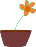 Flower In A Vase Clipart | i2Clipart - Royalty Free Public Domain Clipart