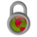 download Secure About The World clipart image with 225 hue color