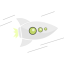 download Rocket Fly clipart image with 0 hue color