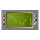 download Oscilloscope clipart image with 315 hue color