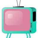 download Old Styled Tv Set clipart image with 135 hue color