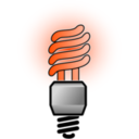 download Energy Saver Lightbulb Bright clipart image with 315 hue color