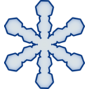 download Snowflake clipart image with 0 hue color