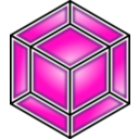 download Hyper Cube Red clipart image with 315 hue color