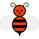 download Honey Bee clipart image with 315 hue color