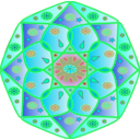 download Mandala clipart image with 135 hue color