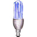 download Energy Saving Lightbulb clipart image with 180 hue color